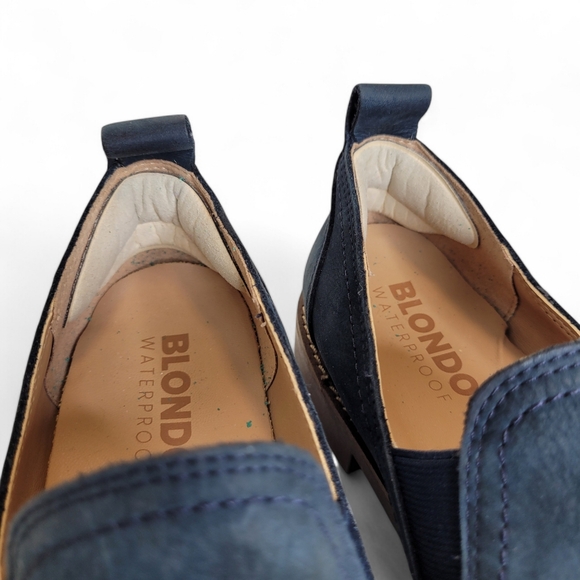 Blondo Phoebe Suede Loafers 7.5 Dark Teal Blue - Picture 6 of 8